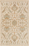 Caesar CAE-1166 Traditional Wool Rug CAE1166-58 Beige, Tan, Taupe 100% Wool 5' x 8'