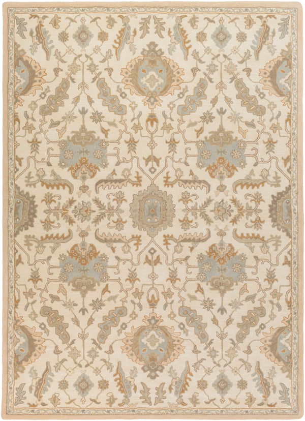 Caesar CAE-1166 Traditional Wool Rug CAE1166-811 Beige, Tan, Taupe 100% Wool 8' x 11'