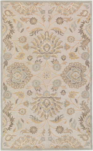 Caesar CAE-1192 Traditional Wool Rug CAE1192-912 Light Gray, Khaki, Camel, Cream, Medium Gray 100% Wool 9' x 12'