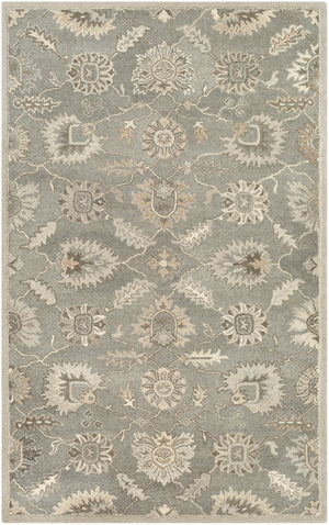 Caesar CAE-1199 Traditional Wool Rug CAE1199-912 Charcoal, Taupe, Dark Brown, Black, Khaki, Beige, Camel 100% Wool 9' x 12'
