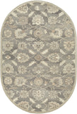 Caesar CAE-1199 Traditional Wool Rug CAE1199-69OV Charcoal, Taupe, Dark Brown, Black, Khaki, Beige, Camel 100% Wool 6' x 9' Oval