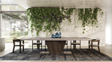 Nova Domus Cairo - Modern Elm Grey and White/Grey Marble Pattern Dining Table