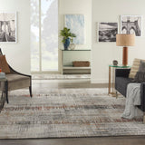 Nourison Ludlow LDW04 Contemporary Machine Made Power-loomed Indoor only Area Rug Multicolor 9' x 12' 99446783813