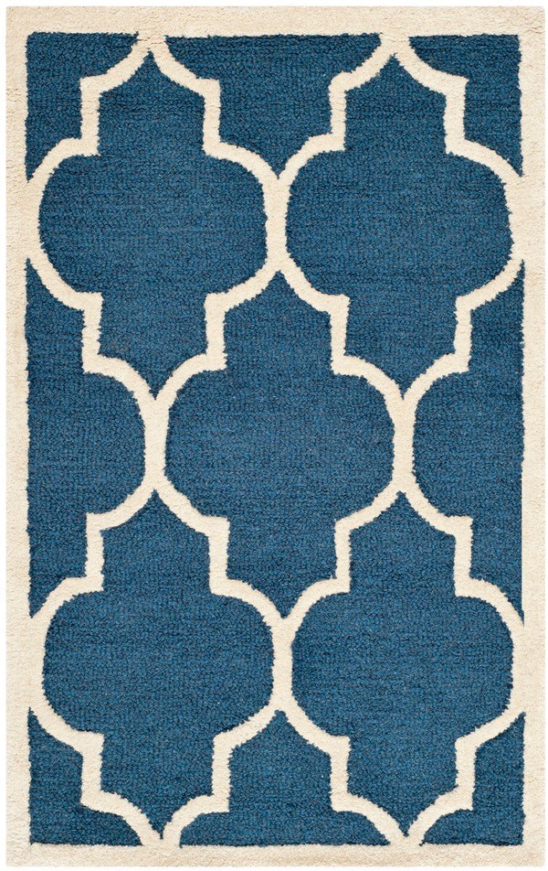 Cambridge Hand-Tufted Wool Area Rug - Timeless Motifs for Elegant Living Spaces & Home Decor