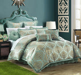Como Blue King 9pc Comforter Set