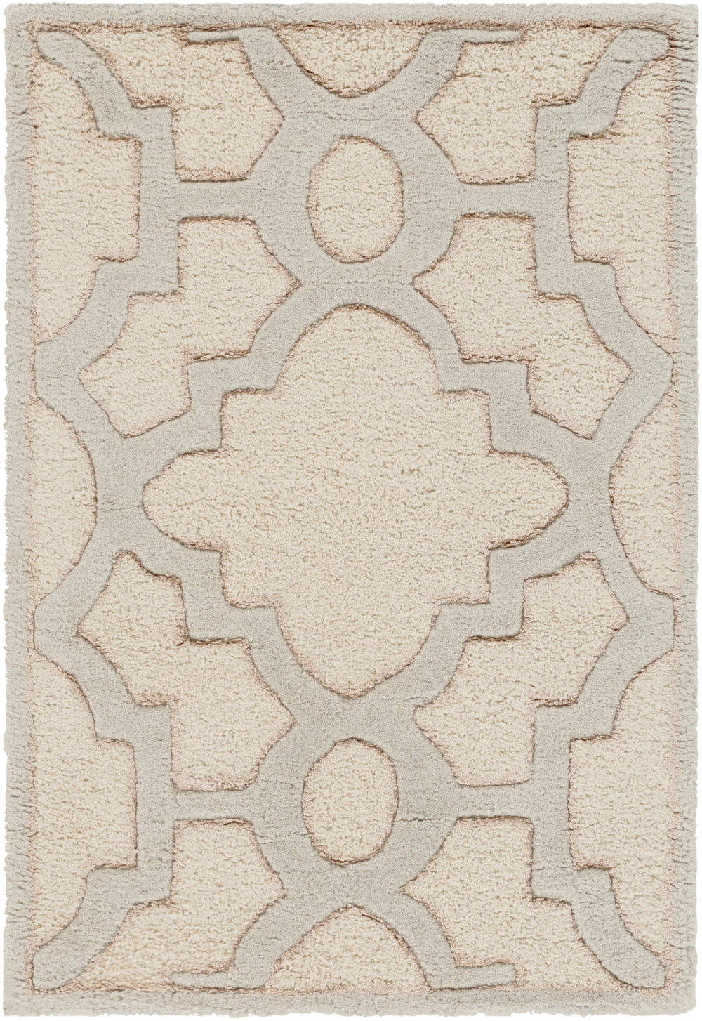 Modern Classics CAN-2041 Modern NZ Wool, Viscose Rug CAN2041-913 Cream, Medium Gray, Tan 80% NZ Wool, 20% Viscose 9' x 13'