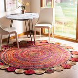 Safavieh Cape Cod 201 Hand Woven 50% Cotton  50% Jute Rug CAP201A-5R