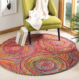 Safavieh Cape Cod 203 Hand Woven 50% Jute/50% Cotton Rug CAP203A-8SQ