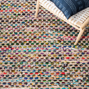 Safavieh Cape Cod 302 Hand Woven 50% Chindi/40% Jute/10% Cotton Rug CAP302A-4