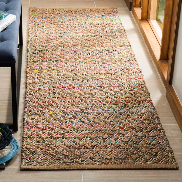 Safavieh Cape Cod 305 HAND WOVEN 60 % Jute 30 % Recycled Fabric( Chindi) 10 % Cotton Rug CAP305Q-4