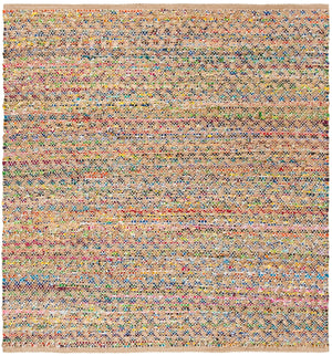 Safavieh Cape Cod 305 HAND WOVEN 60 % Jute 30 % Recycled Fabric( Chindi) 10 % Cotton Rug CAP305Q-4