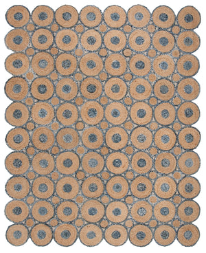 Safavieh Cape Cod 306 Hand Woven 70 % Jute 30 % Recycled Denim Fabric( Denim) Rug CAP306M-3