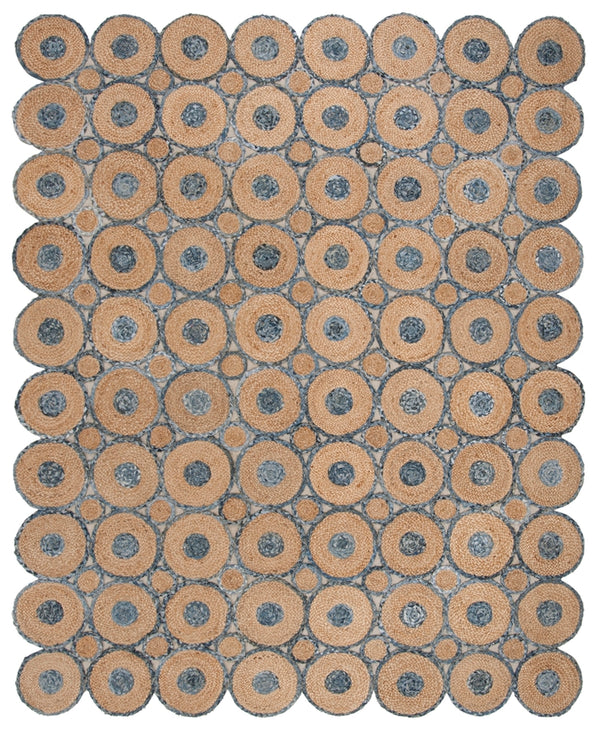 Safavieh Cape Cod 306 Hand Woven 70 % Jute 30 % Recycled Denim Fabric( Denim) Rug CAP306M-3