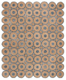 Safavieh Cape Cod 306 Hand Woven 70 % Jute 30 % Recycled Denim Fabric( Denim) Rug CAP306M-3