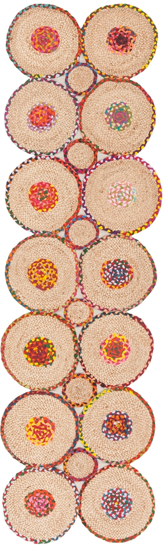 Safavieh Cape Cod 306 Hand Woven 70 % Jute 30 % Recycled Denim Fabric( Denim) Rug CAP306Q-3