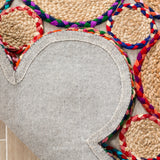 Safavieh Cape Cod 306 Hand Woven 70 % Jute 30 % Recycled Denim Fabric( Denim) Rug CAP306Q-3