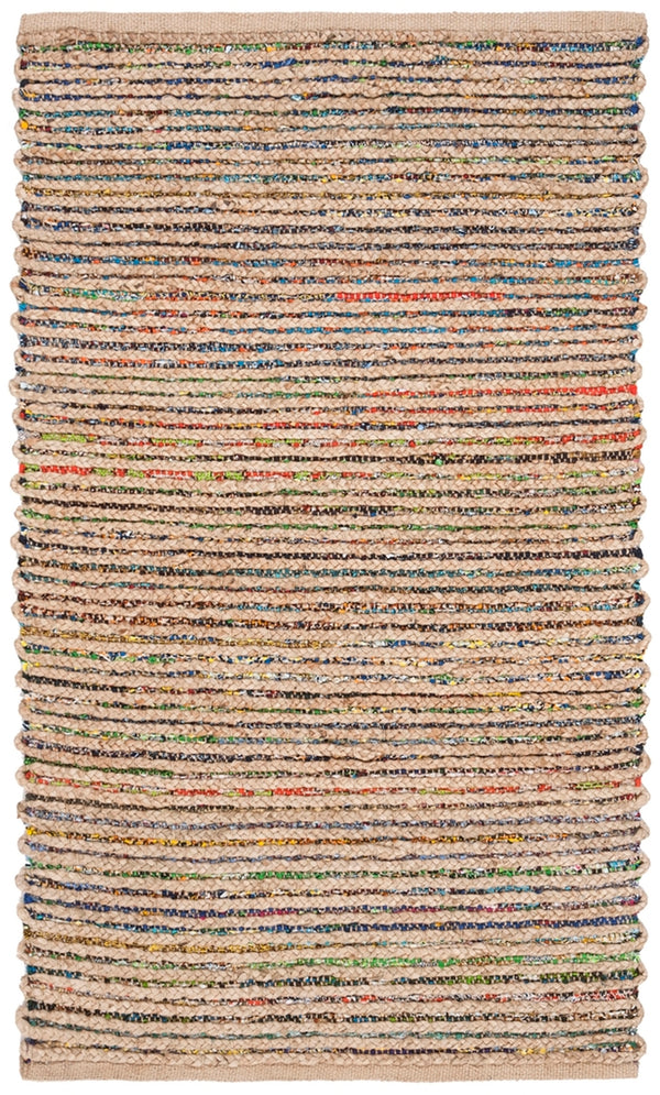Safavieh Cape Cod 307 Hand Woven 70 % Jute 30 % Recycled Fabrics( Chindi) Rug CAP307B-3