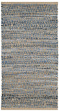 Safavieh Cape Cod 351 Hand Woven 60 % Cotton Denim/40 % Jute Rug CAP351A-4