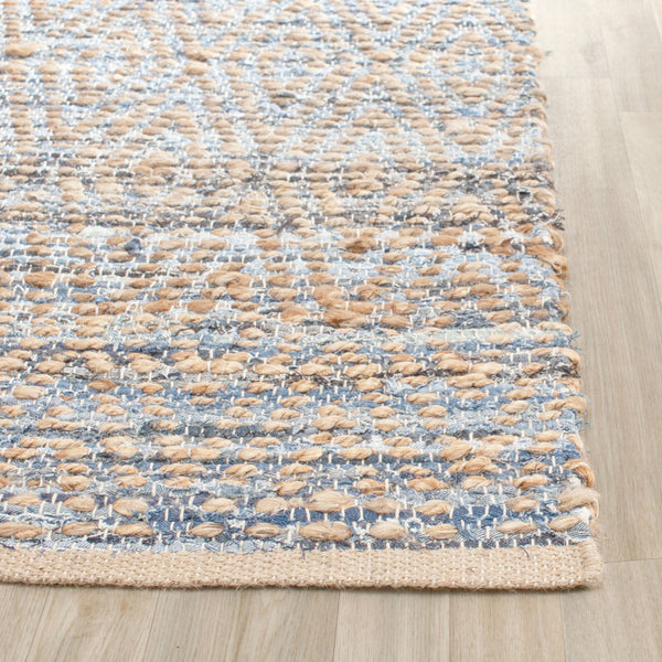 Safavieh Cape Cod 351 Hand Woven 60 % Cotton Denim/40 % Jute Rug CAP351A-4