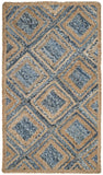 Safavieh Cape Cod 354 Hand Woven 60% Jute/40% Denim Rug CAP354A-4SQ