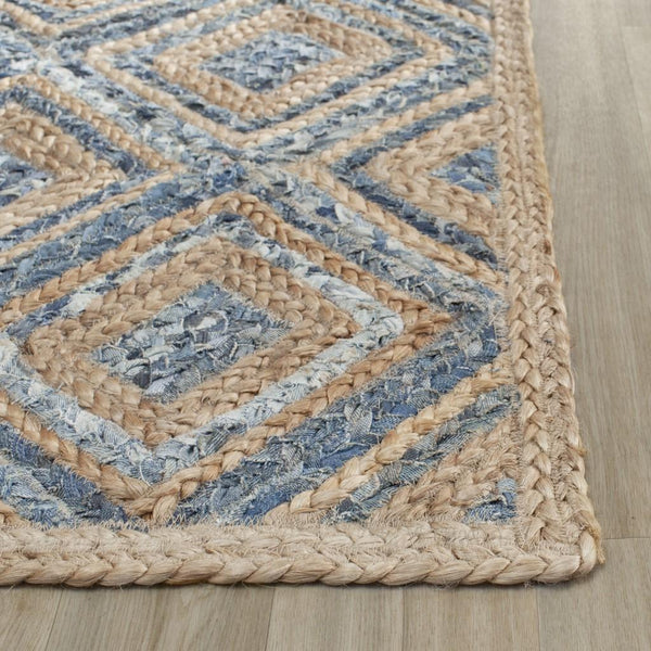 Safavieh Cape Cod 354 Hand Woven 60% Jute/40% Denim Rug CAP354A-4SQ