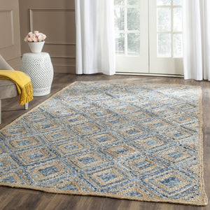 Safavieh Cape Cod 354 Hand Woven 60% Jute/40% Denim Rug CAP354A-4SQ