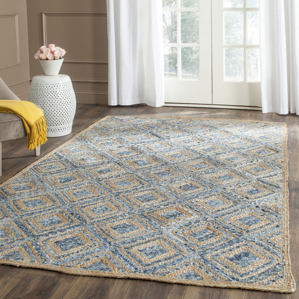 Safavieh Cape Cod 354 Hand Woven 60% Jute/40% Denim Rug CAP354A-4SQ