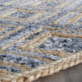 Safavieh Cape Cod 354 Hand Woven 60% Jute/40% Denim Rug CAP354A-4SQ