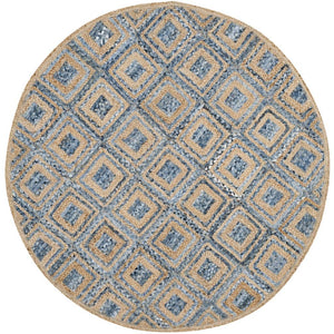 Safavieh Cape Cod 354 Hand Woven 60% Jute/40% Denim Rug CAP354A-4SQ