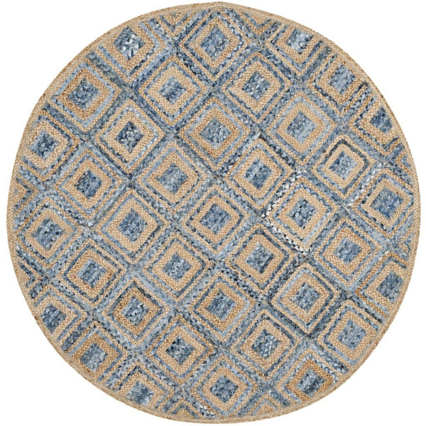 Safavieh Cape Cod 354 Hand Woven 60% Jute/40% Denim Rug CAP354A-4SQ