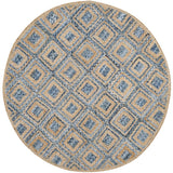 Safavieh Cape Cod 354 Hand Woven 60% Jute/40% Denim Rug CAP354A-4SQ