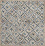 Safavieh Cape Cod 354 Hand Woven 60% Jute/40% Denim Rug CAP354A-4SQ