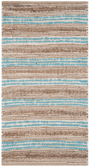 Cape Cod Hand Woven 70% Cotton 30% Jute Rug - Perfect for Coastal Living & Casual Beach House Style