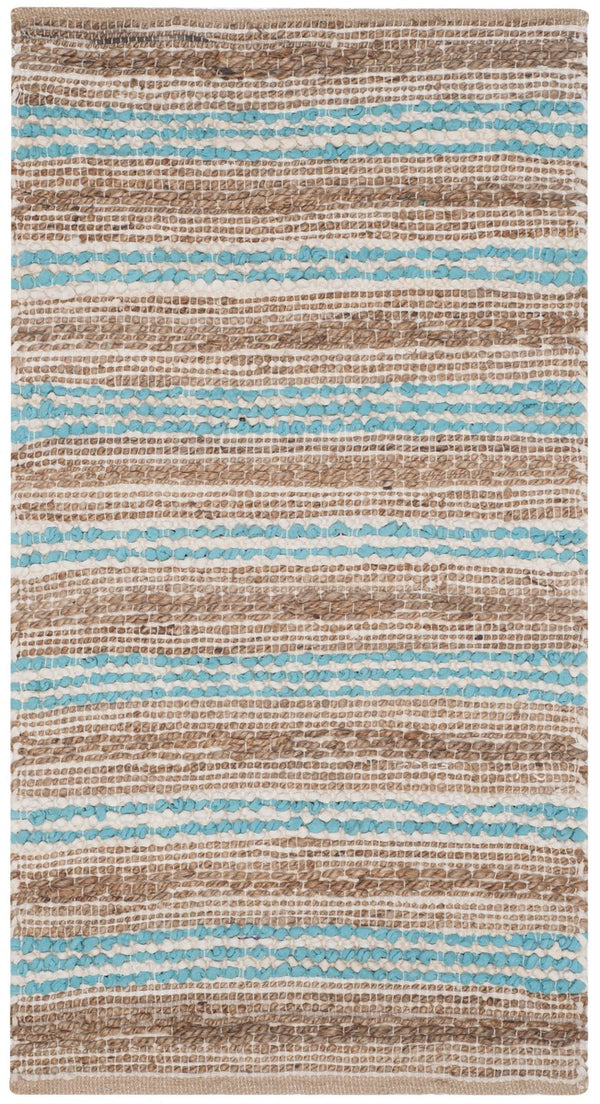 Cape Cod Hand Woven 70% Cotton 30% Jute Rug - Perfect for Coastal Living & Casual Beach House Style