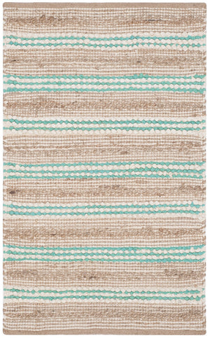 Cape Cod Hand Woven 70% Cotton 30% Jute Rug - Perfect for Coastal Living & Casual Beach House Style