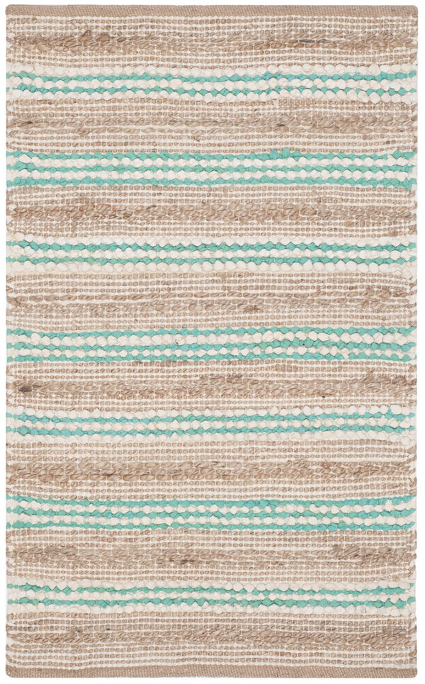 Cape Cod Hand Woven 70% Cotton 30% Jute Rug - Perfect for Coastal Living & Casual Beach House Style