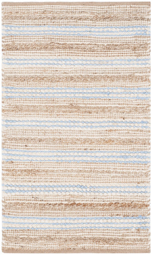 Cape Cod Hand Woven 70% Cotton 30% Jute Rug - Perfect for Coastal Living & Casual Beach House Style