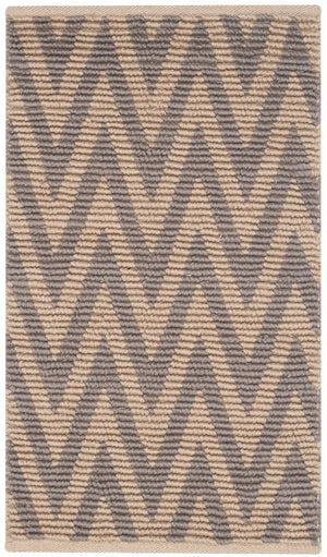 Cape Cod 863  Hand Woven 70% Cotton 30% Jute Rug Natural / Grey