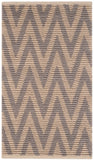 Cape Cod 863  Hand Woven 70% Cotton 30% Jute Rug Natural / Grey