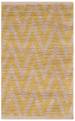 Cape Cod 863  Hand Woven 70% Cotton 30% Jute Rug Natural / Yellow