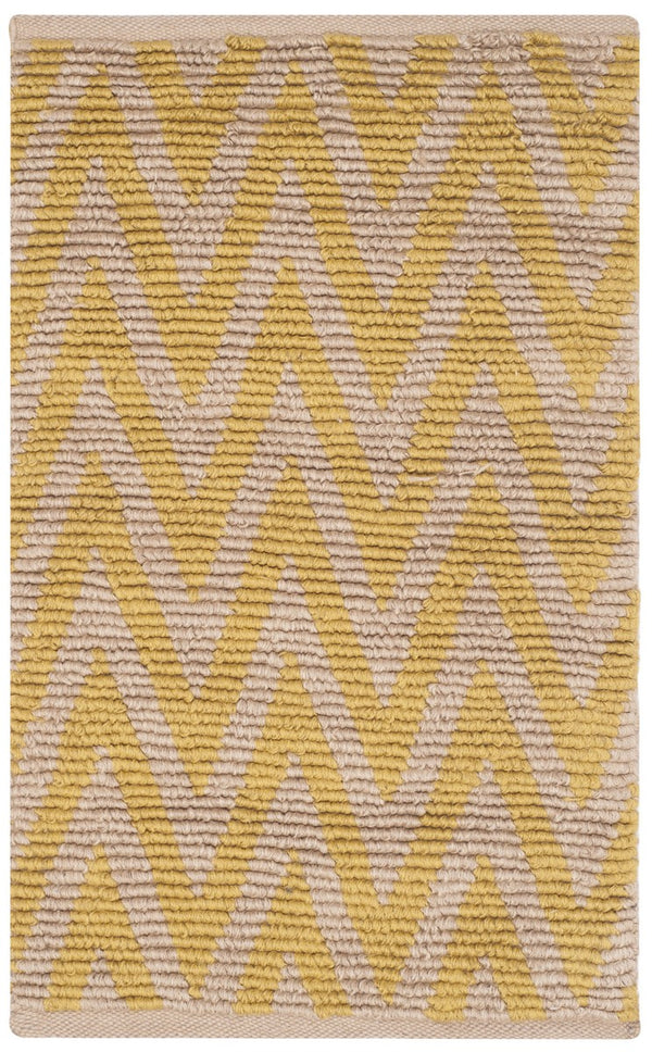 Cape Cod 863  Hand Woven 70% Cotton 30% Jute Rug Natural / Yellow