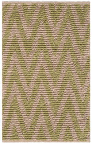 Cape Cod 863  Hand Woven 70% Cotton 30% Jute Rug Natural / Green