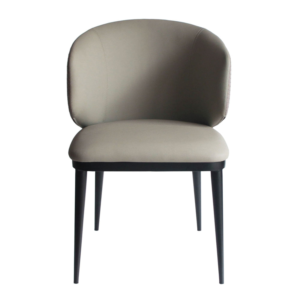 VIG Furniture Modrest Caplan - Modern Beige Leatherette Dining Armchair VGYFDC1102-BEI-DC