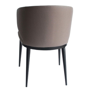 VIG Furniture Modrest Caplan - Modern Beige Leatherette Dining Armchair VGYFDC1102-BEI-DC