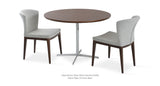 Capri Wood Set: Two Capri Wood Silver - and One Diana Table