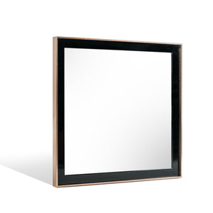 VIG Furniture Nova Domus Cartier Modern Black & Rosegold Mirror VGVCJ-A002-M