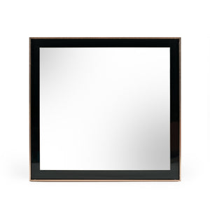 VIG Furniture Nova Domus Cartier Modern Black & Rosegold Mirror VGVCJ-A002-M