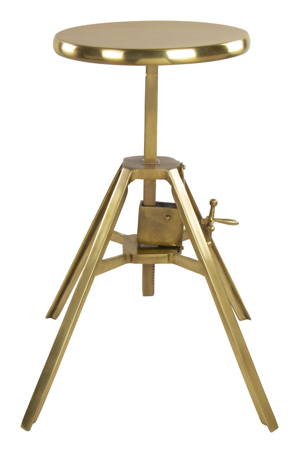 Zuo Modern Mercy Iron, MDF, Aluminum Modern Commercial Grade Stool Gold Iron, MDF, Aluminum