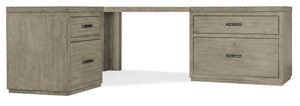 Hooker Furniture Linville Falls 96" Desk with One File and Open Desk Cabinet 6150-10922-85