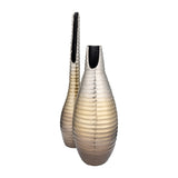 Sagebrook Home Contemporary Metal,20",rugged Shell Vase,gold 17497-01 Gold Aluminum